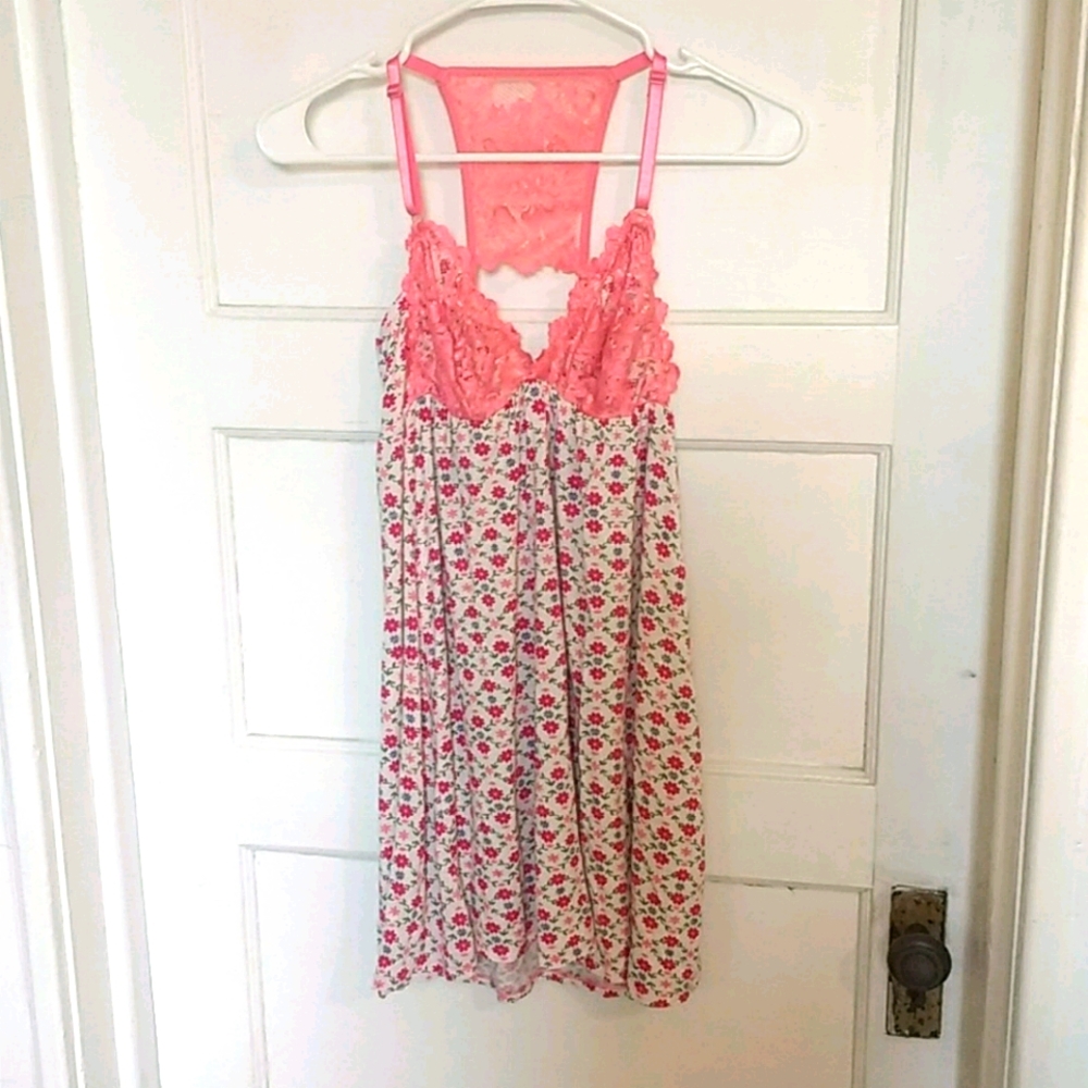 Jessica Simpson Sexy Lace Floral Babydoll Nightie
